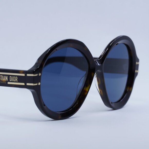 Dior DIORSIGNATURE R1U 20B0 Sunglasses Havana Frame, Blue Lenses - Lowest Price! main image 4